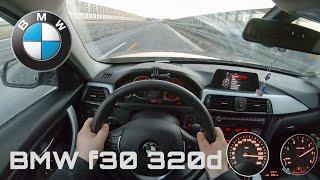 BMW f30 320d 184HP Top Speed German Autobahn Highway 0-100 100-200 100-0 Dragy GPS