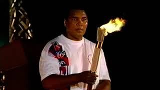 Lighting of the Olympic Flame Atlanta Games 19-07-1996