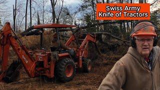 Duty Calls Kubota L35 Plus Stihl MS391, New Holland LX665 Clearing A Massive Ash Tree