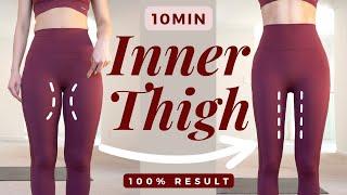 10min Inner Thighs Burn | Get Thigh Gap in 2 weeks | No Jumping (100% Result)