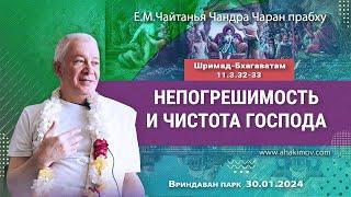 30/01/2024, ШБ 11.3.32-33, Непогрешимость и чистота Господа - Чайтанья Чандра Чаран Прабху