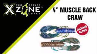 X Zone Lures Pro Series Muscle Back Craw