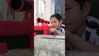 The Sigma Sniper‼️ and His Roblox Nerf Gun and a Mad Dog | JJaiPan #shorts #tiktok