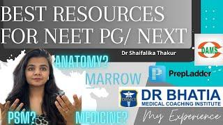 BEST RESOURCES FOR NEET PG I DAMS/MARROW/PREP/BHATIA I Notes that helped me get my dream rank