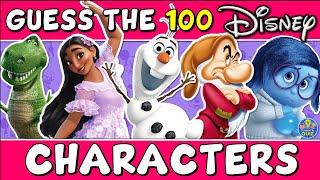 Guess the "100 DISNEY CHARACTERS" QUIZ! (Part 3) ⭐| Movie Quiz/Triva/Challenge