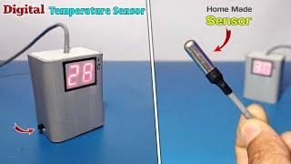 How to Make Digital Temperature Sensor at Home | Two Digit Temperature Sensor With 7 Segment Display