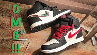 Exposing Red Swoosh on Air Jordan 1 "A Star Is Born" Sports Illustrated.. FIRST ON YOUTUBE!