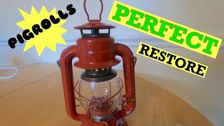 LANTERN RESTORATION OF A VINTAGE RED DIETZ KEROSENE LAMP