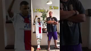 World Famous ️FOOTBALL players ️HEIGHT COMPARISON