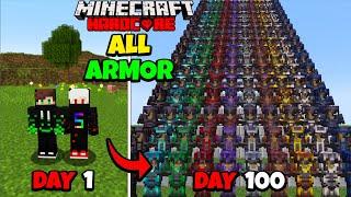 We Made All 5000 Armor Trims In 100 Days In Minecraft Hardcore | Duo 100 Days