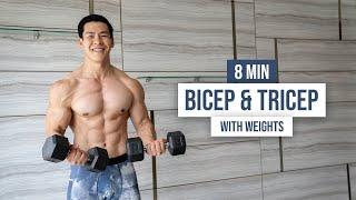 8 MIN BASIC ARM WORKOUT I Biceps & Triceps