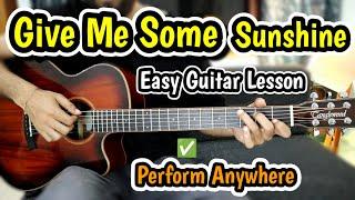 Give Me Some Sunshine - 3 Idiots - Easy Guitar Lesson Beginners - Perform In School College Office