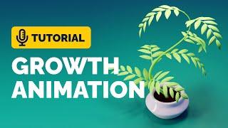 Growing Plant Animation Full Tutorial in Blender 3.0 | Polygon Runway