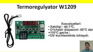 Inkubator, harorat datchigi Termoregulyator, DHT11, DHT22 bilan tanishish | Arduino o'zbek tilida