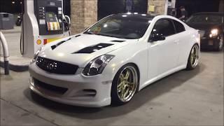 G35 with 3M Gloss White/Gold sparkle wrap
