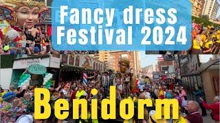 Benidorm, fancy dress festival in Benidorm Spain 2024 | Benidorm festival full video