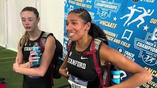 Stanford Women After Finishing 1st & 2nd in NCAA Outdoor 800m