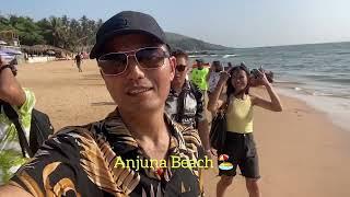 Goa travel Vlog, Indian Train  experience, Anjuna Beach ️, Chapora fort, Goa India 