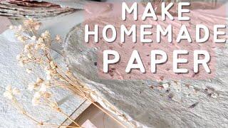 How to make homemade paper (using what you have)