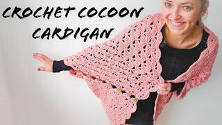 How to Crochet Cocoon Cardigan beginner friendly