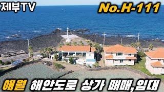 제주도 해안도로 상가 매매,임대 H-111 월 매출 1억 나오는 멋진 상가 입니다 제주도 부동산 매물,Jeju House for sale,Korea,제주도부동산TV