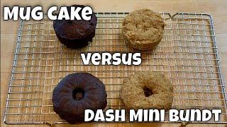 Dash Mini Bundt Maker vs Mug / Ramekin Cakes - Two Recipes Tested