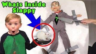 We Cut Slappy Open - What's Inside Slappy Gross Edition!