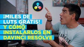 Miles de LUTs GRATIS ► Aprende a Instalarlos en DAVINCI RESOLVE