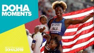 Nia Ali Takes 100m Hurdles Gold | World Athletics Championships 2019 | Doha Moments