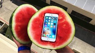 Can a Watermelon Protect iPhone 6s from 100 FT Drop Test? - GizmoSlip