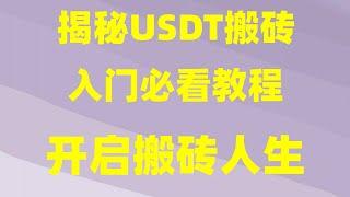 2024USDT搬砖赚钱教程，黑U搬砖培训教學課程 黑u购买 网络赚钱平台 赚钱 赚美金的网赚平台！#正规赚USDT搬砖的操作方法 usdt搬砖网赚怎么做？ USDT搬砖教程 usdt怎么搬砖套利？