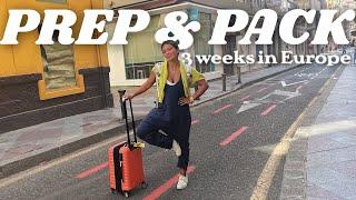 PREP & PACK FOR EUROPE || Nails, lashes, outfits, and packing!