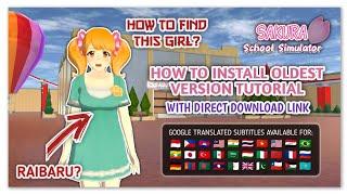 How to install the Oldest Version of Sakura School Simulator | Tutorial | Direct Download