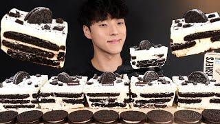 투썸 아이스박스 오레오 케이크 먹방 Oreo Cake Mukbang ASMR EATING SOUNDS ケーキ, ขนมเค้ก, Bánh kem