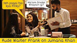 Waiter Prank on Jumana Khan - Tik Tok Celebrity | Prank in Dubai