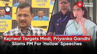 Kejriwal Targets PM Modi: Claims Plan to Remove Yogi, Priyanka Gandhi Slams Modi For 'Hollow Talks'