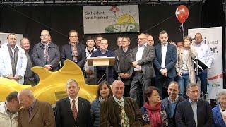 SVP-Wahlfest am 5.10.2019 in Zürich | Video 1: Rede von Patrick Walder / Präsentation NR-Kandidaten