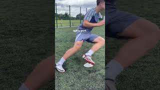 Footballers solo training session