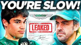 Lance Stroll Drops HUGE BOMBSHELL on Alonso After SHOCKING STATEMENT!