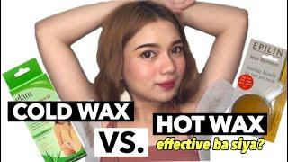 COLD WAX VS.HOT WAX HAIR REMOVAL | DEMO+REVIEW‍️