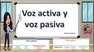 Voz pasiva y voz activa