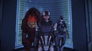 Mass Effect Legendary Edition Wrex: who'd win in a fight between Tali & Shepard (Elevator Banter)