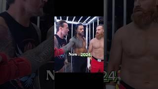 Roman Reigns Stops CM Punk 2024 vs 2022 Edit!  #wwe #romanreigns #cmpunk #thenandnow #shorts