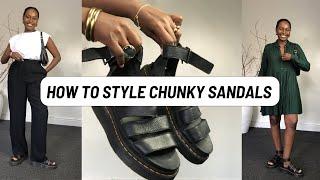 How To Style Chunky Sandals