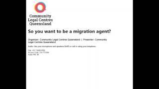 So you want to be a migration agent?