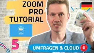 Zoom Pro Tutorial Deutsch - Zoom Umfragen einrichten und erstellen (5)