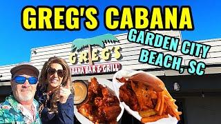 Voted BEST Burgers! GREG'S CABANA Bar & Grill in Garden City Beach, South Carolina