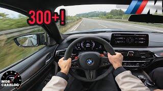 300+! BMW M5CS AUTOBAHN TOPSPEED! Supercar with 4 Doors?