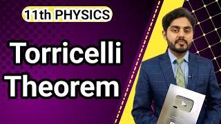 Torricelli theorem class 11 | application of bernoulli's equation | law of efflux | NBF | all boards