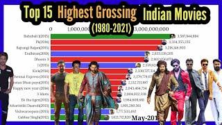 Top 15 highest Grossing Indian Movies (1980-2021) | highest collection Indian movies | mobile craft